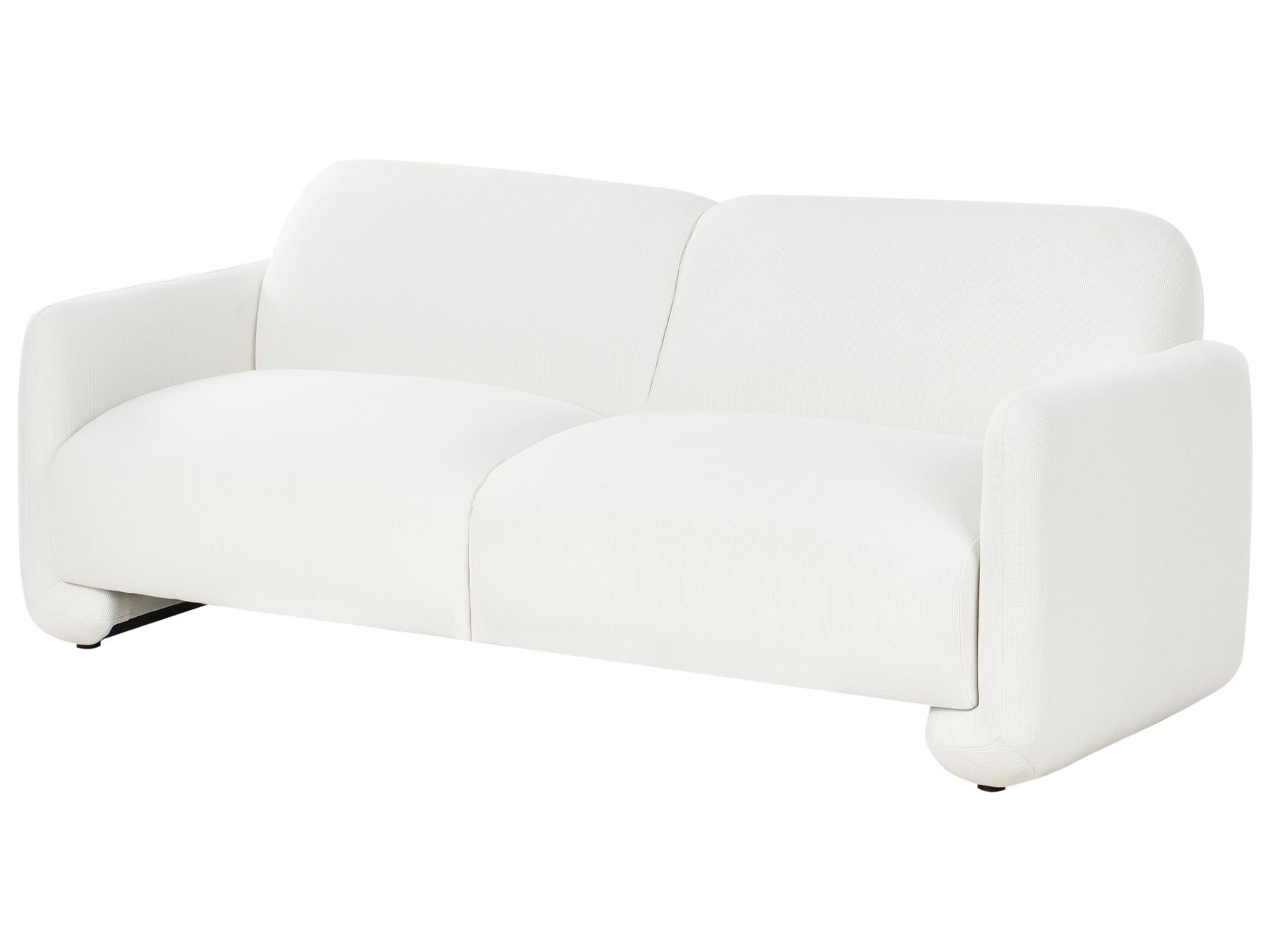 3 Seater Fabric Sofa White SALAND