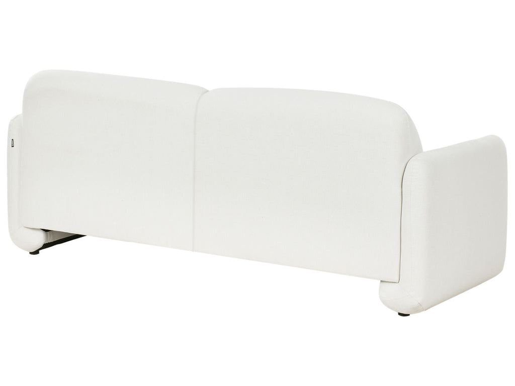 3 Seater Fabric Sofa White SALAND