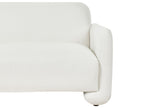3 Seater Fabric Sofa White SALAND