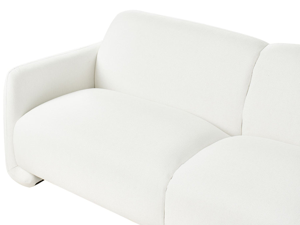 3 Seater Fabric Sofa White SALAND