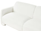 3 Seater Fabric Sofa White SALAND