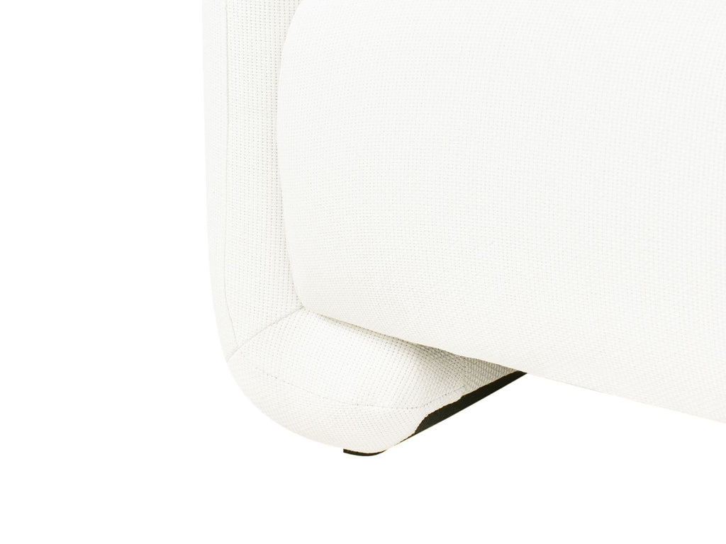 3 Seater Fabric Sofa White SALAND
