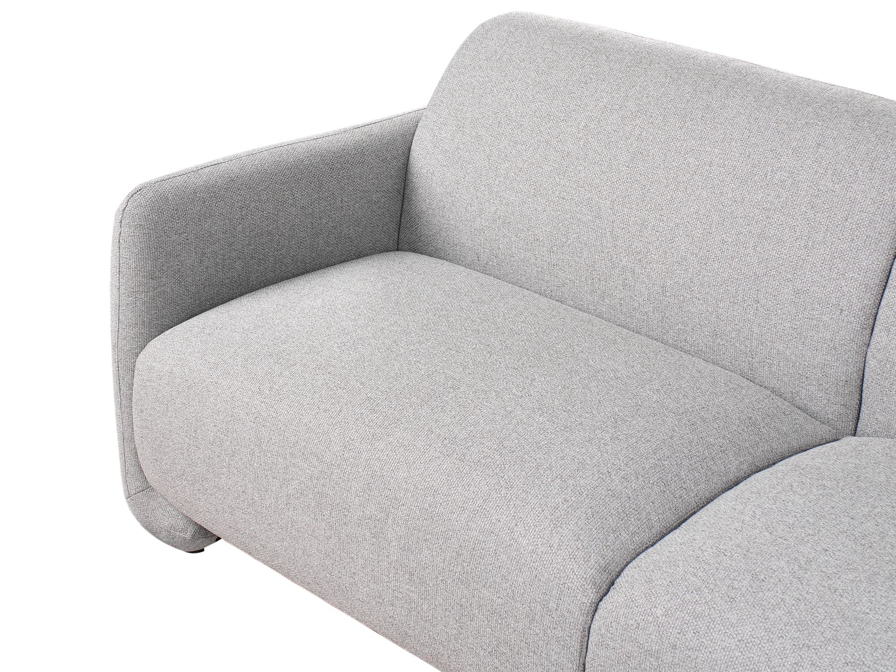 3 Seater Fabric Sofa Grey SALAND