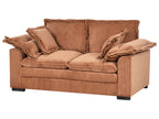2 Seater Jumbo Cord Sofa Brown TIRRO