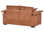 2 Seater Jumbo Cord Sofa Brown TIRRO