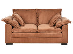2 Seater Jumbo Cord Sofa Brown TIRRO