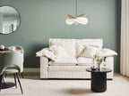 2 Seater Jumbo Cord Sofa White TIRRO