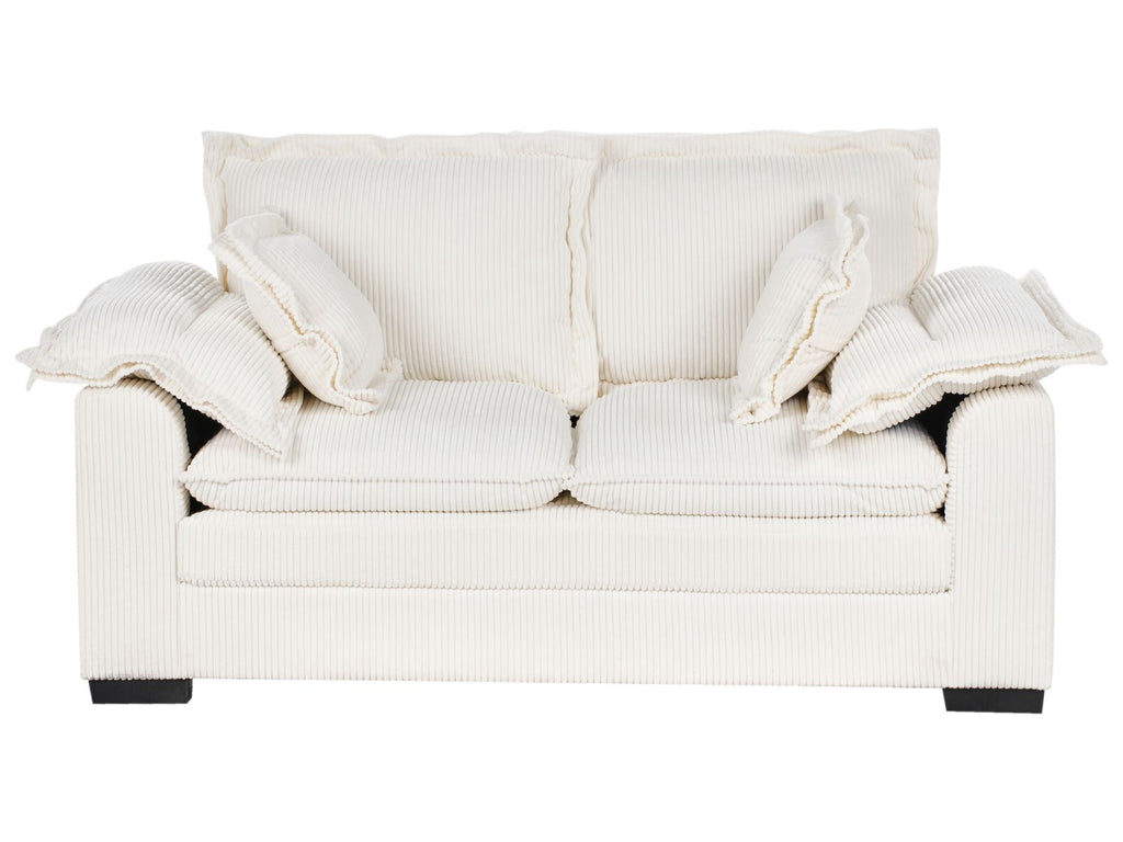 2 Seater Jumbo Cord Sofa White TIRRO