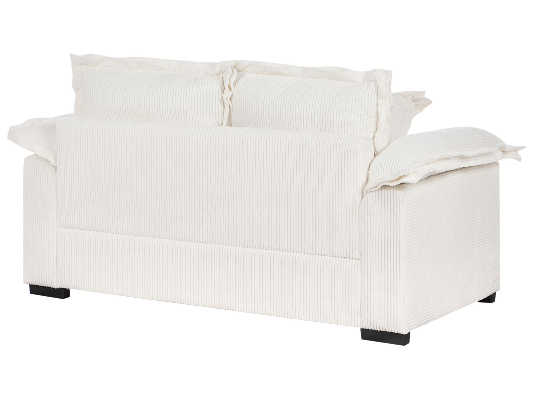 2 Seater Jumbo Cord Sofa White TIRRO