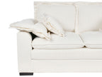 2 Seater Jumbo Cord Sofa White TIRRO