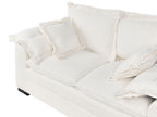 2 Seater Jumbo Cord Sofa White TIRRO