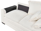 2 Seater Jumbo Cord Sofa White TIRRO