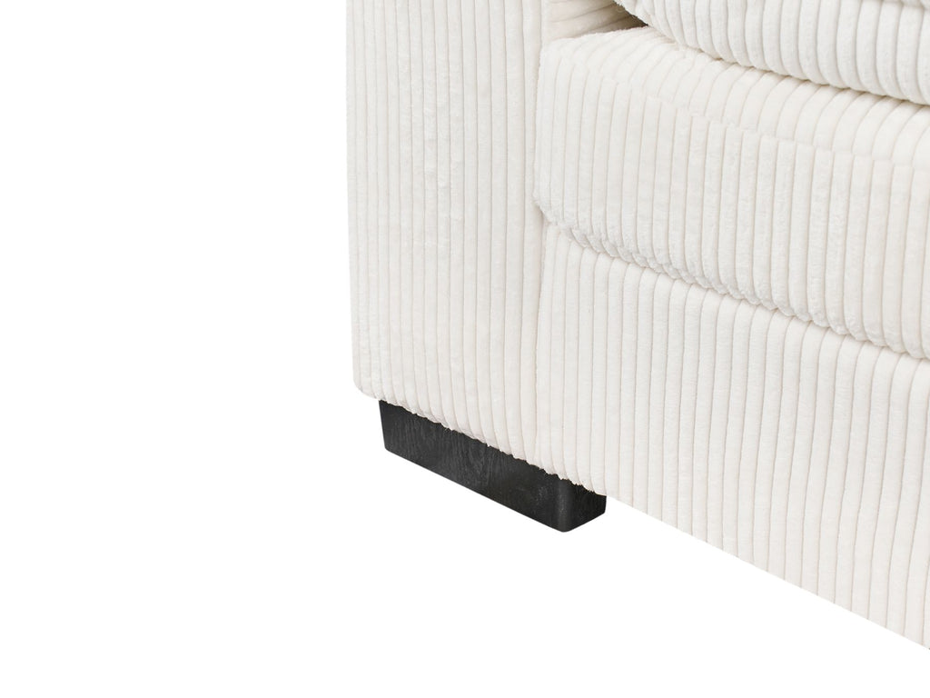 2 Seater Jumbo Cord Sofa White TIRRO