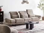 Fabric 3 Seater Sofa Taupe IKAST