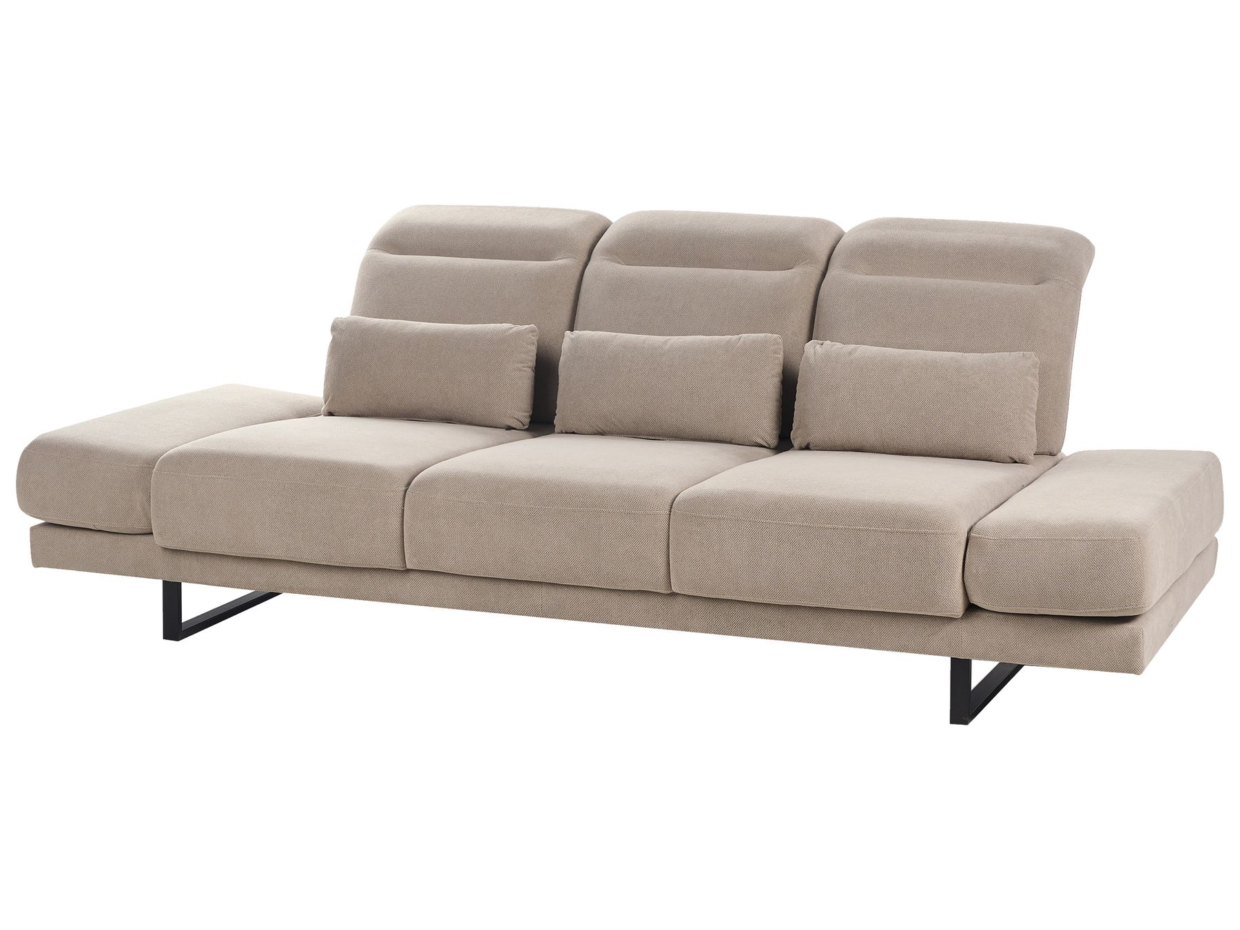 Fabric 3 Seater Sofa Taupe IKAST