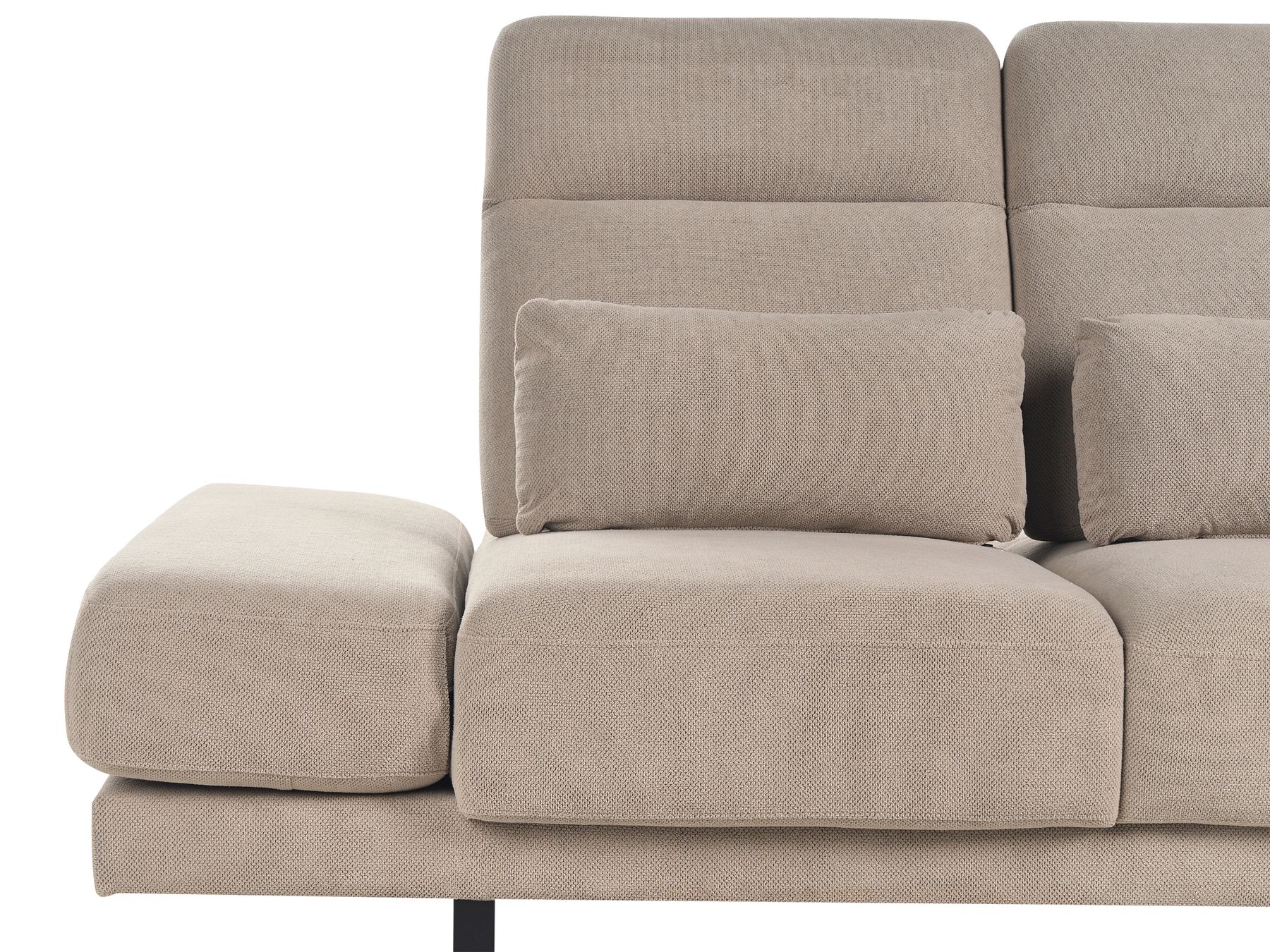 Fabric 3 Seater Sofa Taupe IKAST