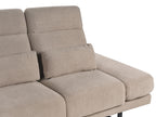 Fabric 3 Seater Sofa Taupe IKAST