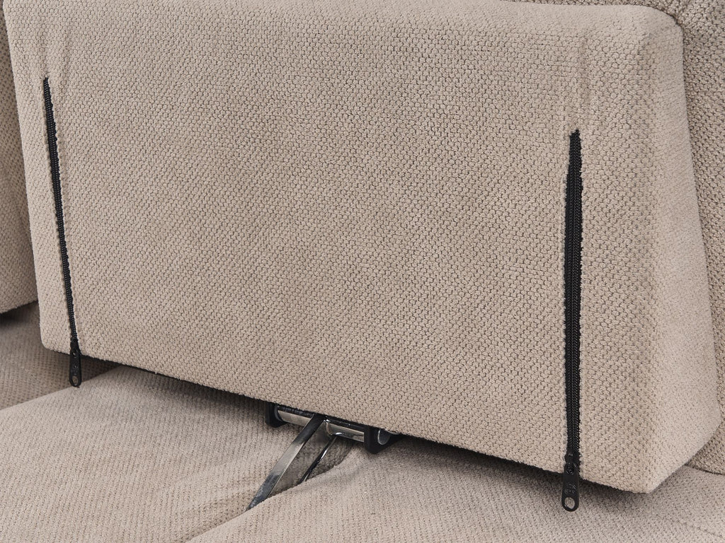 Fabric 3 Seater Sofa Taupe IKAST