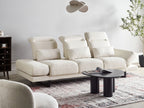 Fabric 3 Seater Sofa Off White IKAST