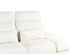 Fabric 3 Seater Sofa Off White IKAST
