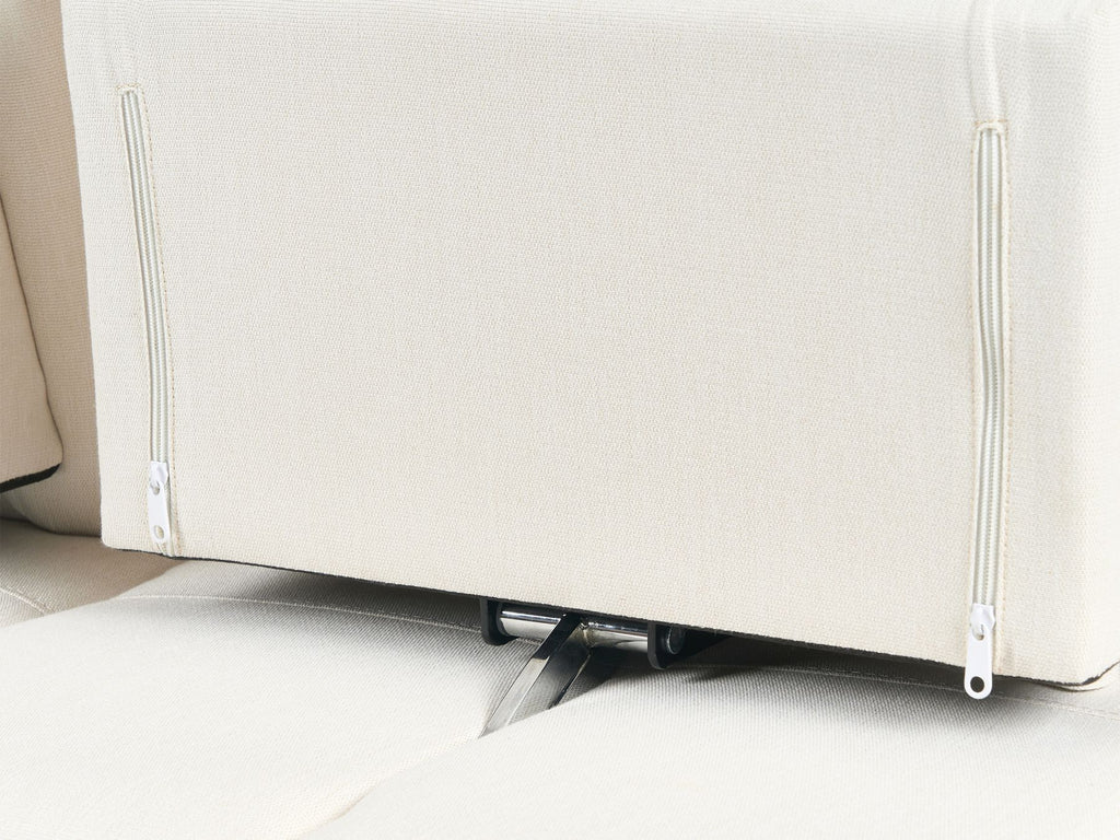Fabric 3 Seater Sofa Off White IKAST