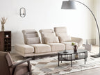 Fabric 3 Seater Sofa Beige IKAST