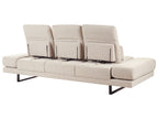 Fabric 3 Seater Sofa Beige IKAST