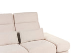 Fabric 3 Seater Sofa Beige IKAST