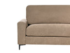 Left Hand Fabric Corner Sofa Brown MALOY
