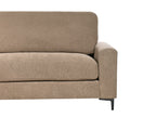 Right Hand Fabric Corner Sofa Brown MALOY