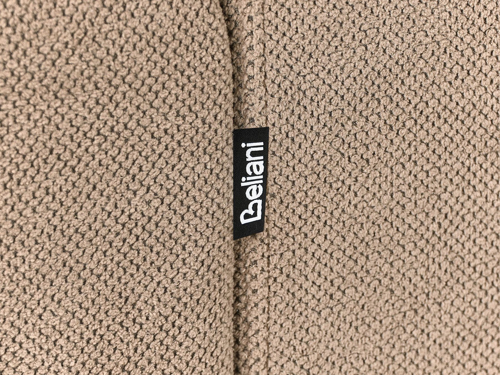 Right Hand Fabric Corner Sofa Brown MALOY