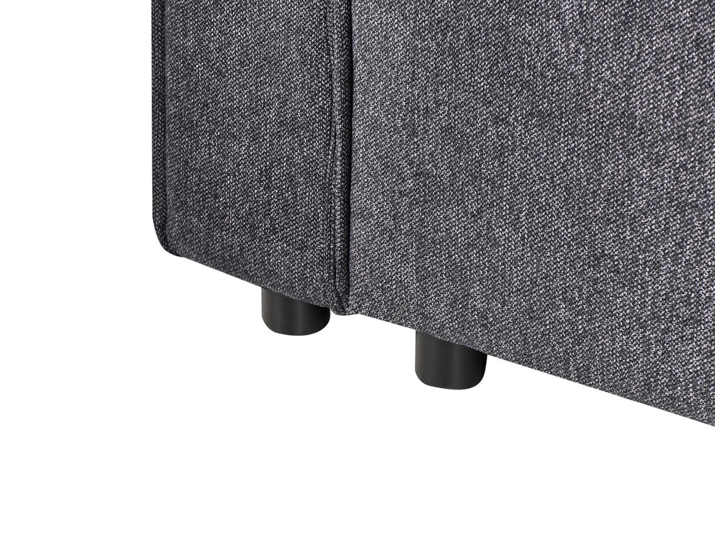 Corner Sofa Bed ROMEDAL II Fabric Graphite Grey 3 Seater Left Hand