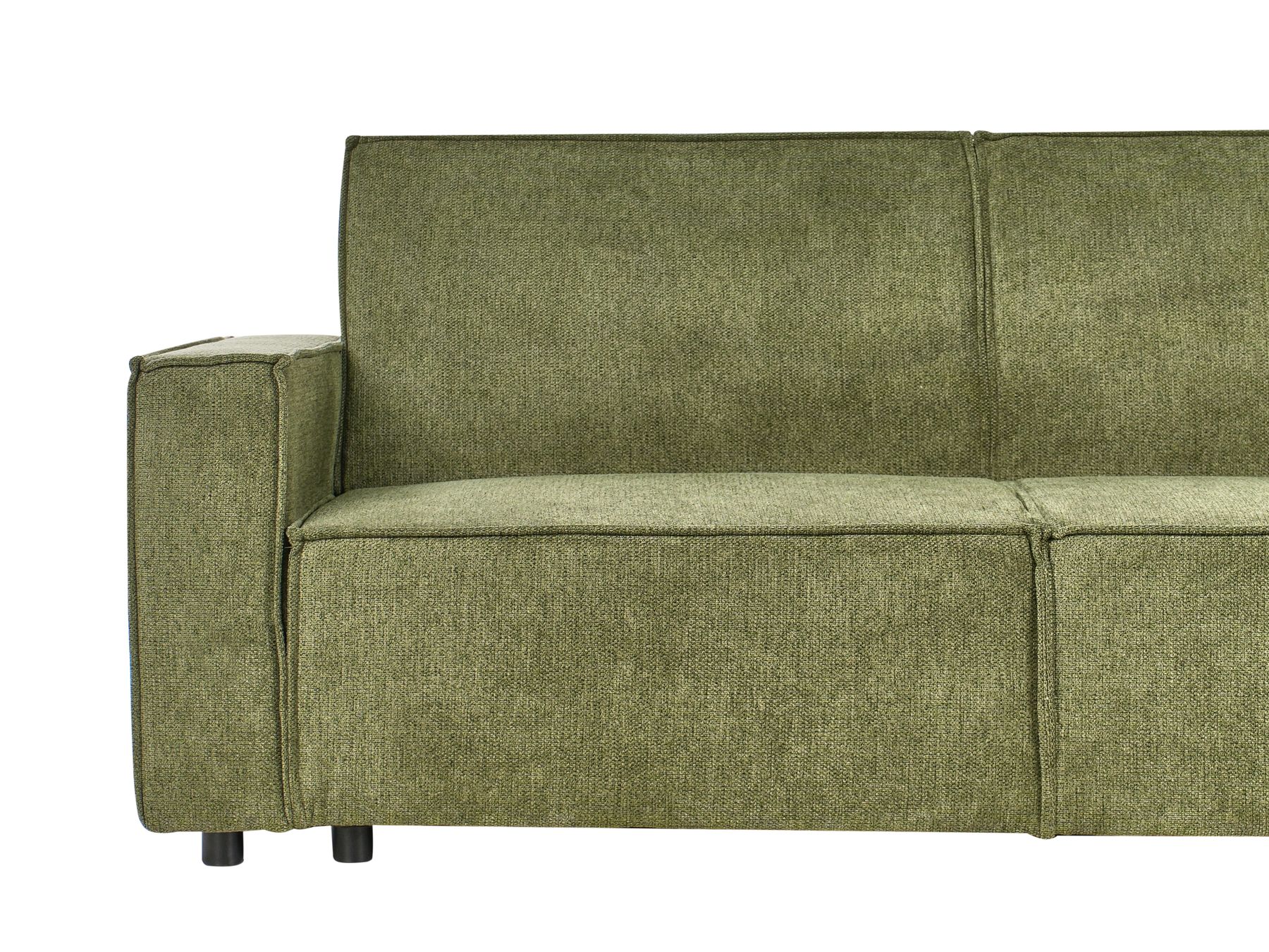 Corner Sofa Bed ROMEDAL II Fabric Dark Green 3 Seater Left Hand
