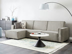 Corner Sofa Bed ROMEDAL II Fabric Beige 3 Seater Right Hand