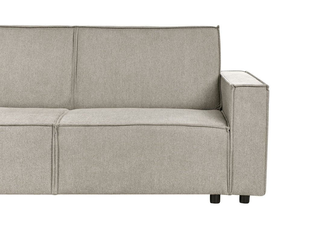Corner Sofa Bed ROMEDAL II Fabric Beige 3 Seater Right Hand