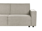 Corner Sofa Bed ROMEDAL II Fabric Beige 3 Seater Right Hand