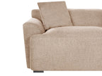 3 Seater Fabric Sofa Beige KORIO