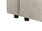 Corner Sofa Bed ROMEDAL II Fabric Beige 3 Seater Right Hand
