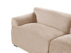 3 Seater Fabric Sofa Beige KORIO