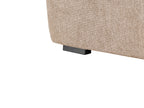 3 Seater Fabric Sofa Beige KORIO