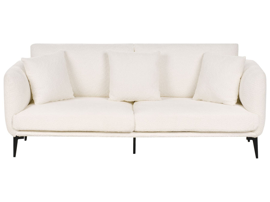 3 Seater Boucle Sofa White BODUM