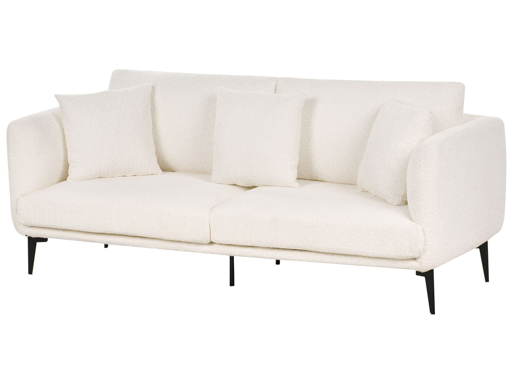 3 Seater Boucle Sofa White BODUM