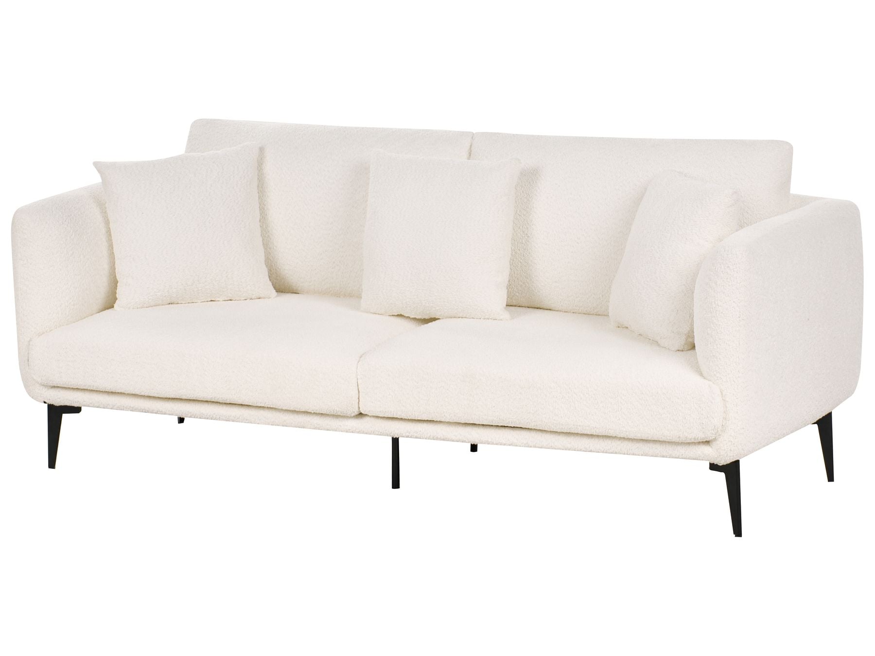 3 Seater Boucle Sofa White BODUM