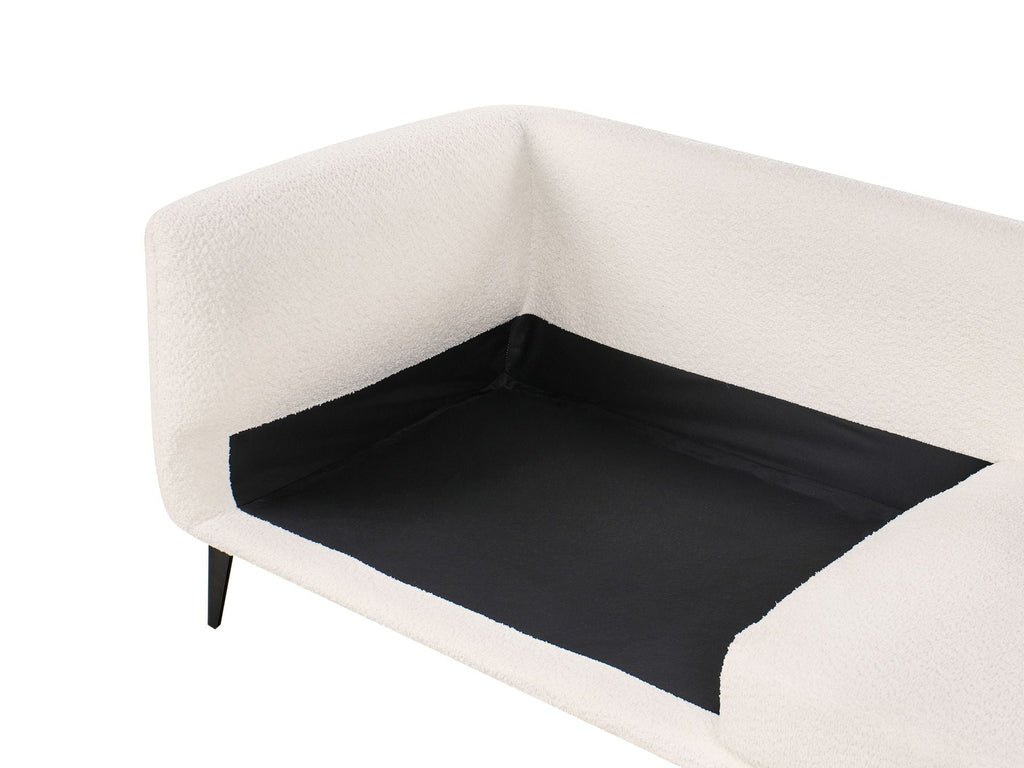3 Seater Boucle Sofa White BODUM