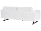 3 Seater Fabric Sofa White IDRE