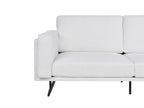 3 Seater Fabric Sofa White IDRE