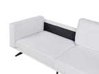3 Seater Fabric Sofa White IDRE