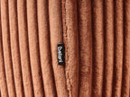 Corner Sofa STENUM Corduroy Brown Left Hand