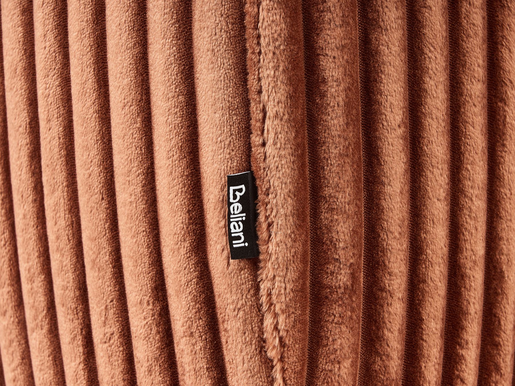 Corner Sofa STENUM Corduroy Brown Left Hand
