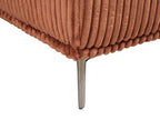 Corner Sofa STENUM Corduroy Brown Left Hand